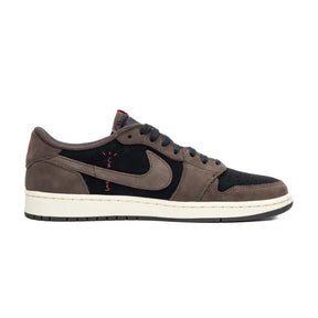 Tênis Air Jordan 1 Low Travis Scott - Marrom/Preto "Dark Mocha"