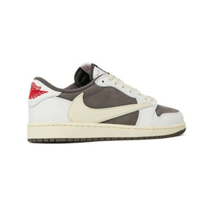 Tênis Air Jordan 1 Low Travis Scott - Marrom/Branco "Reverse Mocha"